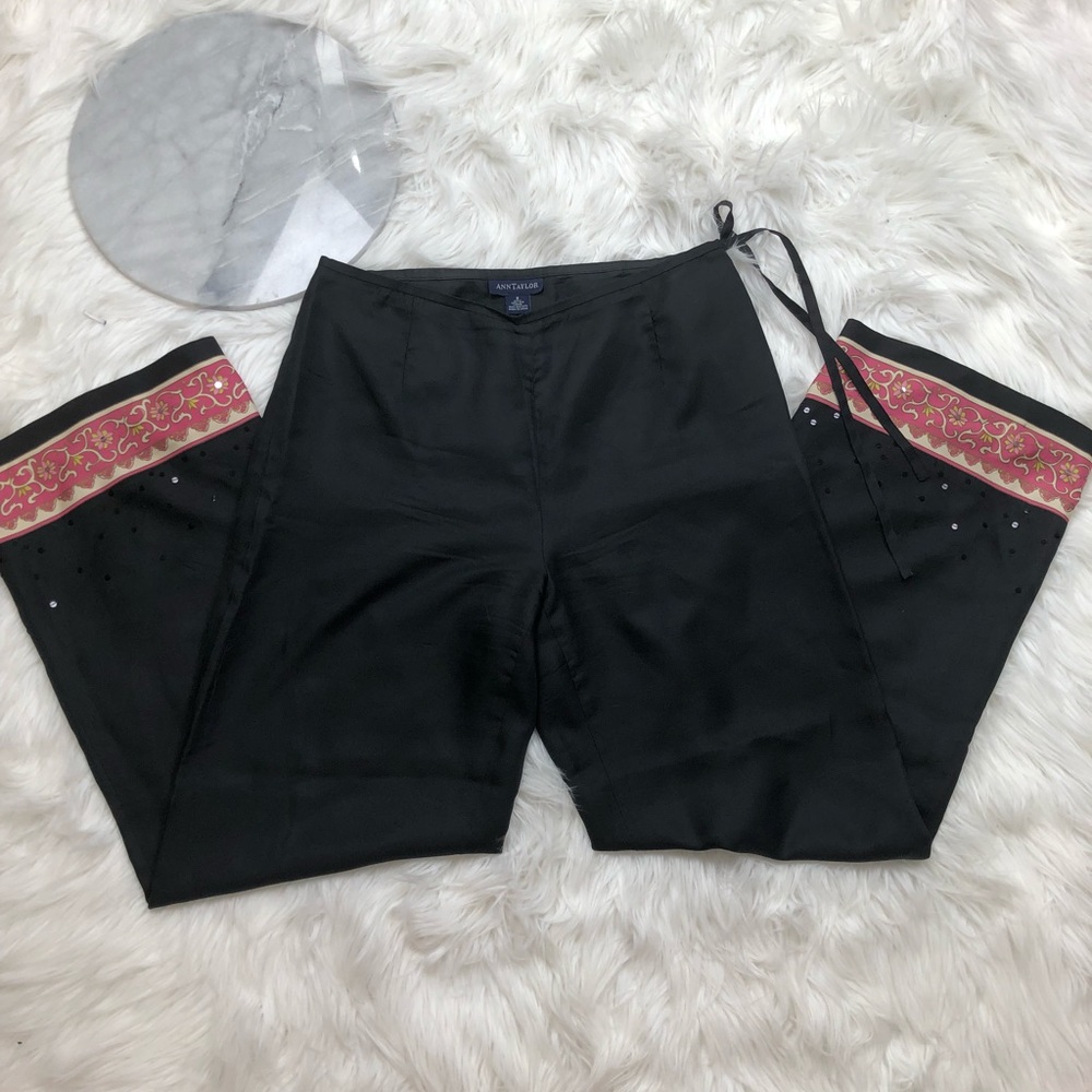 Ann Taylor 100% Silk Loose Pants